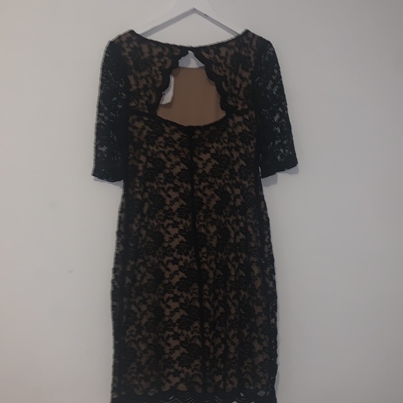 Connected apparel | elbow sleeve lace sheath Open Back Dress Size 14 - Picture 13 of 15